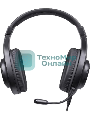 Проводные наушники Redragon Hylas черный, полноразмерные, Jack 3.5 мм, встроенный микрофон, RGB-подсветка