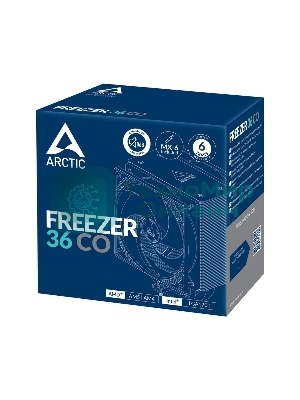 Кулер для процессора Arctic Freezer 36 CO черный, 120 мм, алюминий/медь, 1800 об/мин, 22.5 дБ, 4 pin, 200 Вт, 159 мм