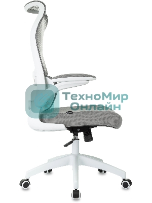 Кресло Бюрократ Sigma WH 1 серый, сетка