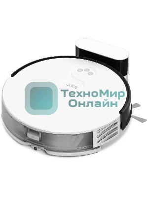 Робот-пылесос TP-Link Tapo RV10 белый/черный, 25 Вт, 2600 мАч Li-Ion, уборка влажная/сухая, пылесборник контейнер 0.4 л