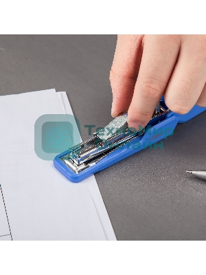 Степлер Deli E0271 Essential N10 (15 листов), ассорти, 50 скоб, закрытый, коробка