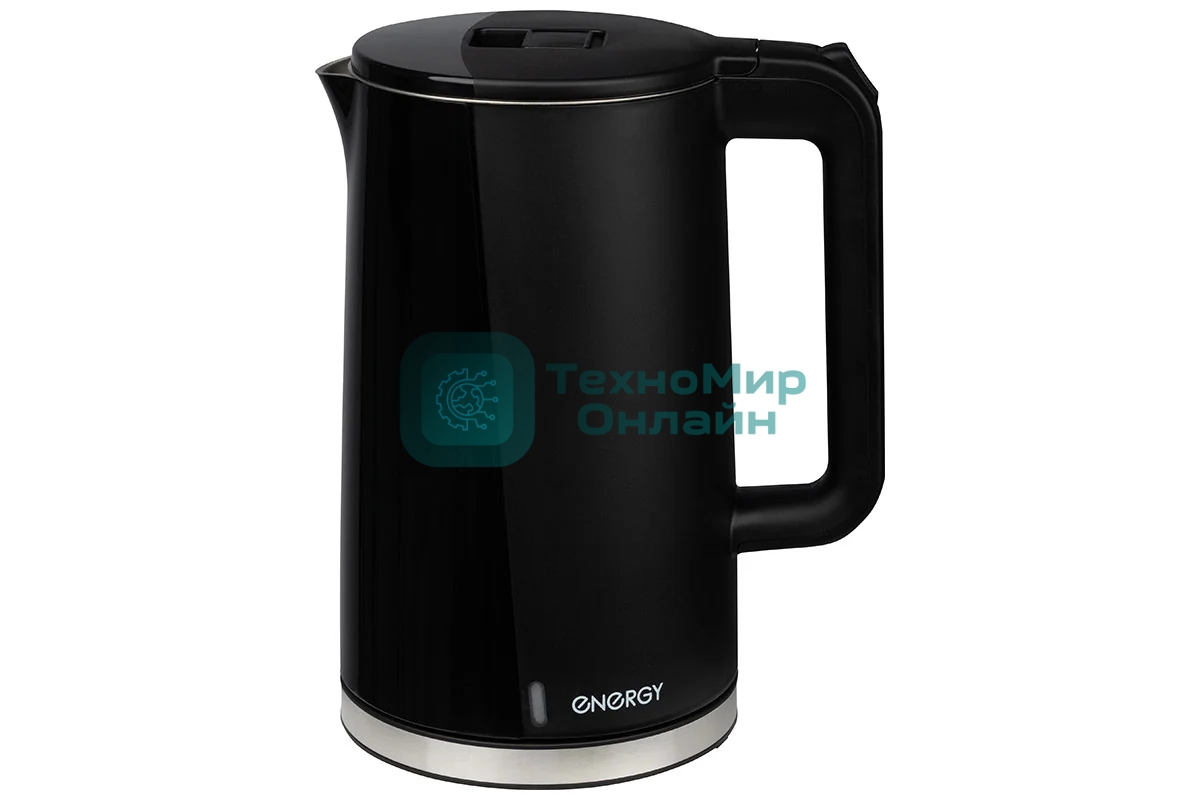Чайник электрический Energy E-208 1.7 л,черный, двойной корпус