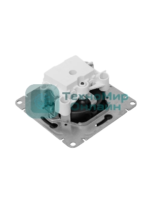 Механизм розетки EKF UP1-SOB-111 16А, с заземлением, со шторками, черный Эпика