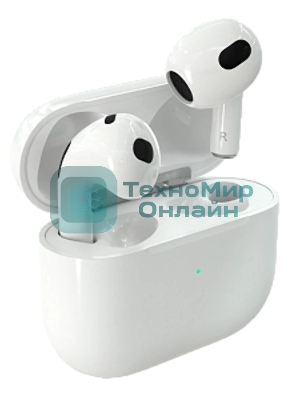 Наушники TWS More Choice БВ11 белый, вкладыши, Bluetooth, сенсорное управление, до 4 ч