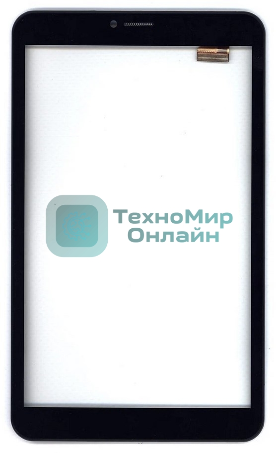 Сенсорное стекло (тачскрин) для Irbis TZ855, черное с рамкой