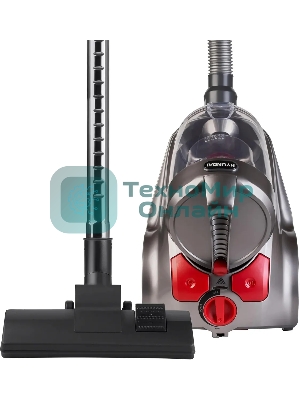 Пылесос Hyundai HYV-C4500 темно-серый, 380/2400 Вт, уборка сухая, пылесборник контейнер 3.5 л