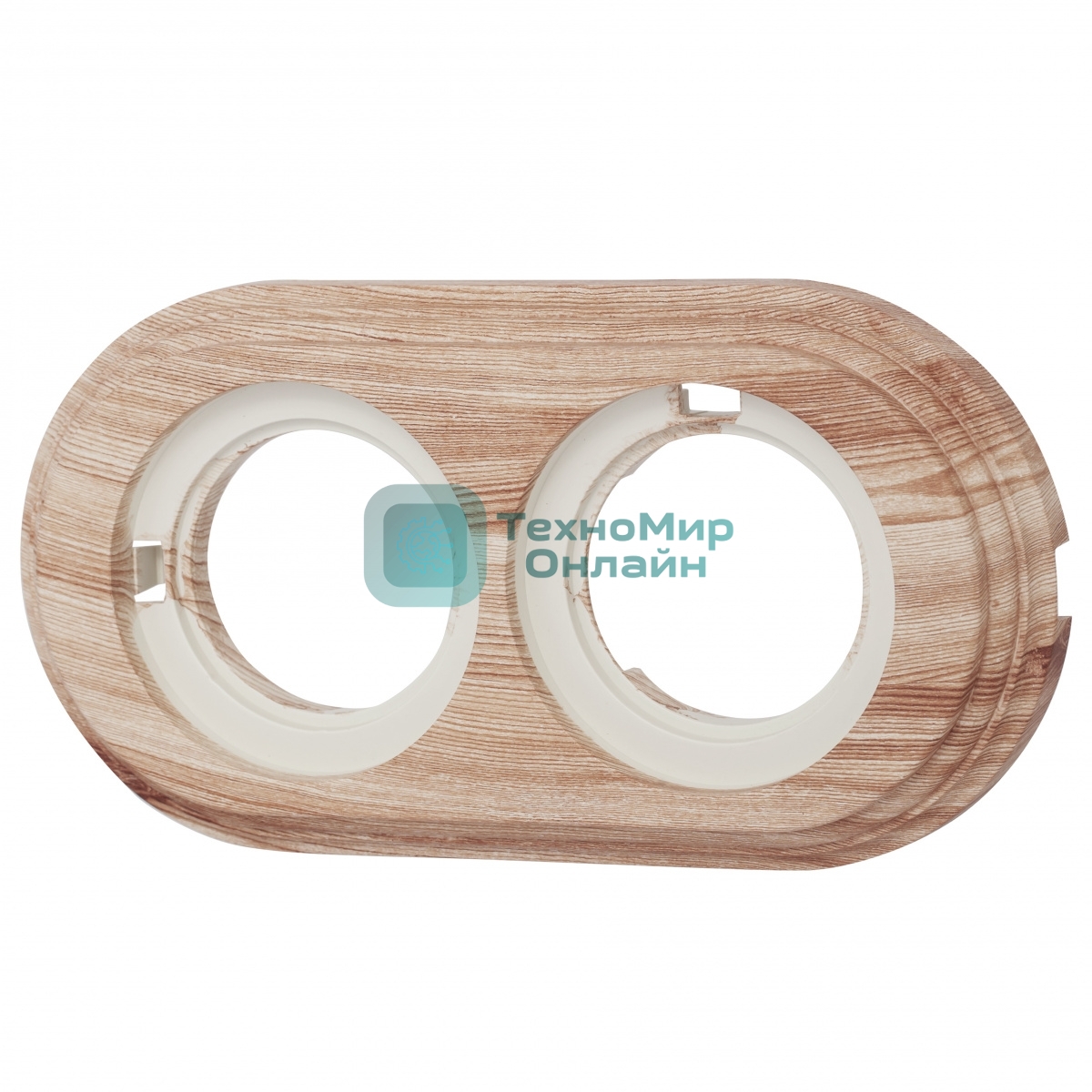 Рамка Bironi BF1-620-13/PL 2-м Лизетта ретро ABS-пластик карельская сосна