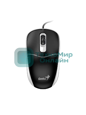 Мышь проводная Genius DX-111 черно-серый, 1200 dpi, USB, кнопки - 3