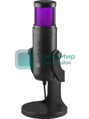 Микрофон DEFENDER (64625) Galactar GMC 250 USB, LED, провод 1.5 м