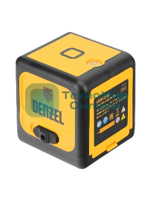 Лазерный уровень Denzel DQB-T, 30 м, зеленый луч, батарейки, штатив