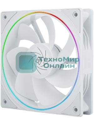 Кулер для корпуса Thermalright TL-S12RW Reverse (120x120x25mm, 4-pin PWM, ARGB, 47.6CFM, 23.2dBA, 1500RPM, White)