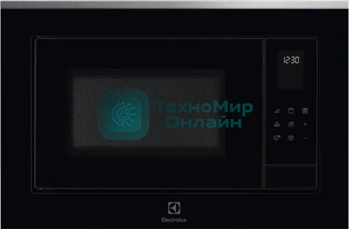 Встраиваемая микроволновая печь Electrolux LMS4253TMX/с грилем, объем 25 л., высота 390 мм, черный/нерж. Сталь