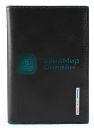 Обложка для документов Piquadro Blue Square PP5256B2/N. черный, натур.кожа