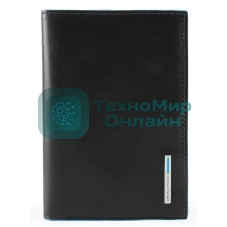 Обложка для документов Piquadro Blue Square PP5256B2/N. черный, натур.кожа