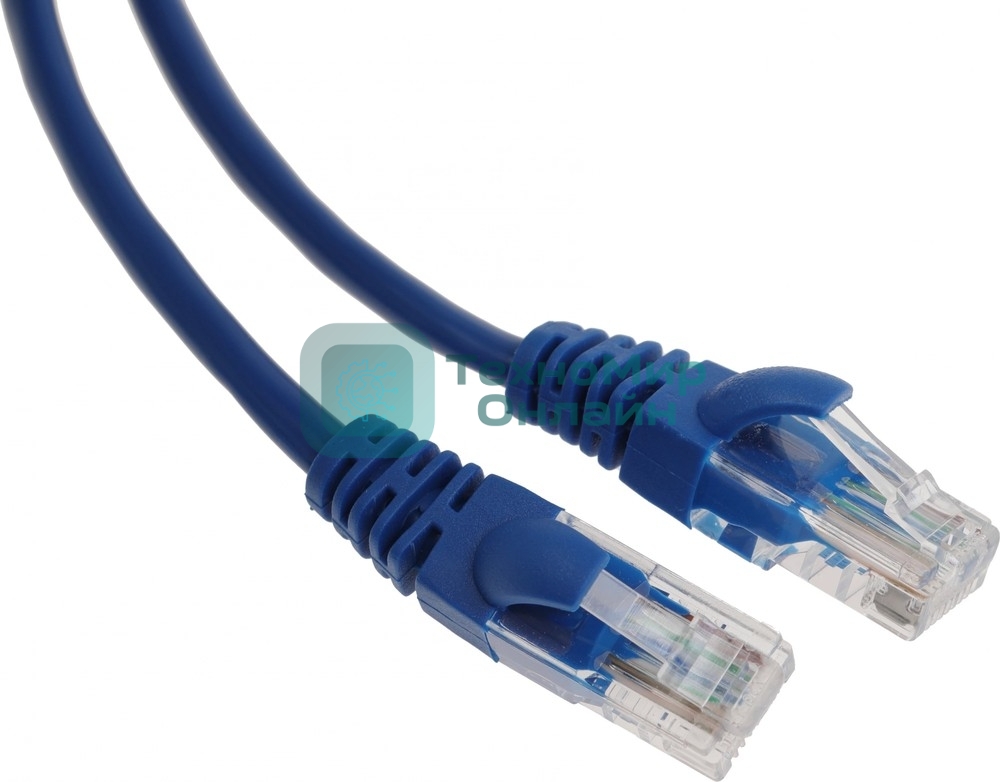 Патч-корд Premier PP12-1M/B 1000Гбит/с UTP 4 пары cat.5E CCA molded 1м синий RJ-45 (m)-RJ-45 (m)
