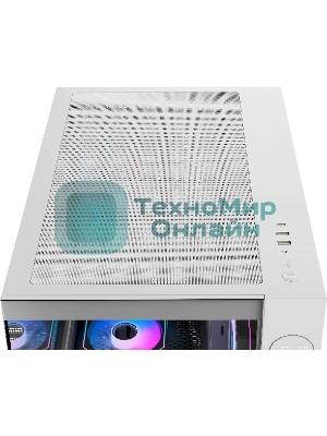 Компьютерный корпус Ocypus Iota C70 WH ARGb ATX/win/белый/6 ARGb fans/no PSU/Tempered Glass