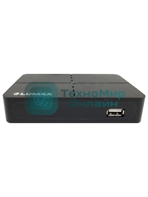 Приставка для цифрового ТВ LUMAX DV2118HD черный, DVB-T2, DVB-T, DVB-C, HDMI, USB 2.0