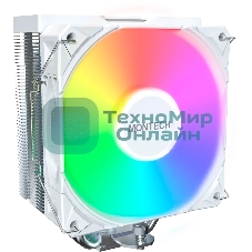 Устройство охлаждения(кулер) Montech NX400 ARGb Soc-AM5/AM4/1200/1700/1851 белый 4-pin 34.17dB Al+Cu 220W Ret (NX400ARGbWH)