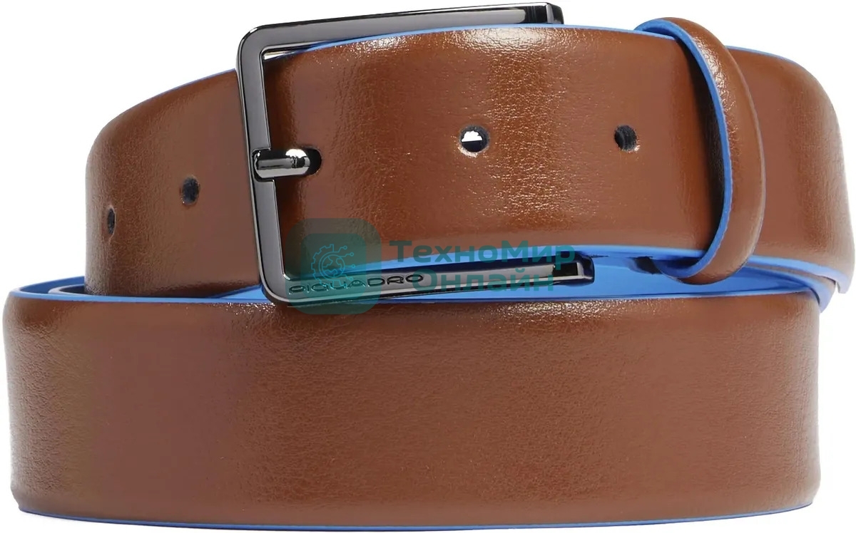 Ремень мужской Piquadro Blue Square CU5258B2/M 125х3.5 см каштановый натур.кожа