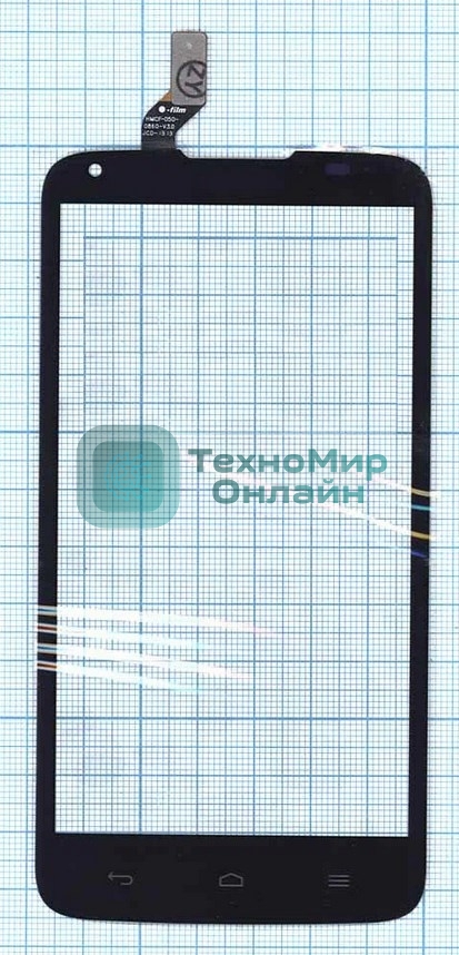 Сенсорное стекло (тачскрин) для Huawei Ascend G710, черное