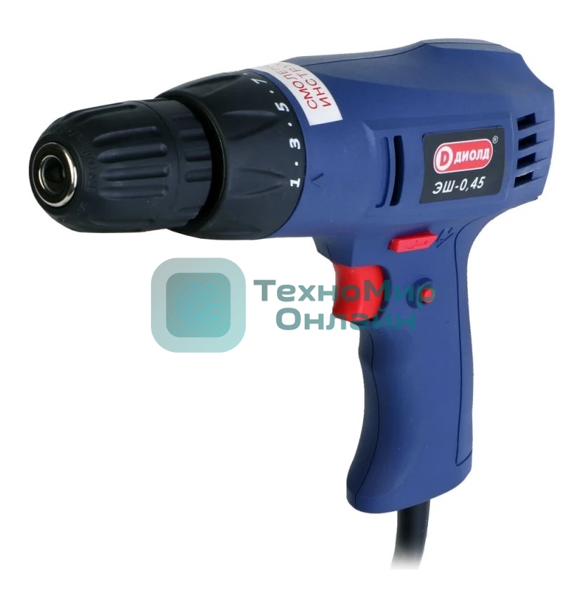 Дрель-шуруповерт сетевой ДИОЛД ЭШ-0,45, Сетевая, 450Вт