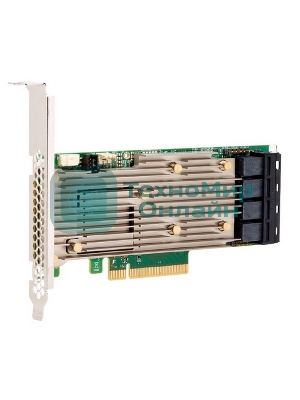 RAID-контроллер Broadcom MegaRAID 9460-16I SGL (05-50011-00/03-50011-30011) PCIe 3.1 x8 LP, SAS/SATA/NVMe, RAID 0,1,5,6,10,50,60, 16port(4* int SFF8643), 4GB Cache, 3516ROC, RTL 5, (003600) (003648)