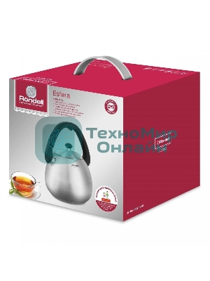 Чайник металлический Rondell Esfera RDS-1656, 3л, стальной