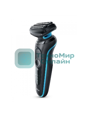 Электробритва Braun 51-M1000s черный/голубой