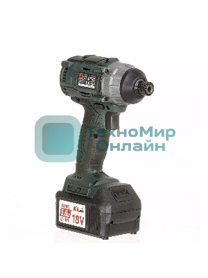 Профессиональный бесщеточный винтоверт аккумуляторный KLPRO KLDV18B-50 (18В, Li-ion-2шт, 5.0Ач, 180Нм, 2 скорости, подсветка,З/У,в кейсе)