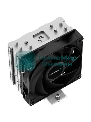 Кулер для процессора DEEPCOOL AG400 черный, 120 мм, алюминий/медь, 2000 об/мин, 31.6 дБ, 4 pin, 220 Вт, 150 мм