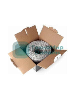 Кабель Cablexpert, UTP5e, 4 пары, 0.51 мм, CCA, однож., 305 м, серый