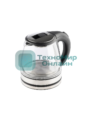 Чайник электрический Homestar HS-1052 1,2 л, стекло/пластик черный