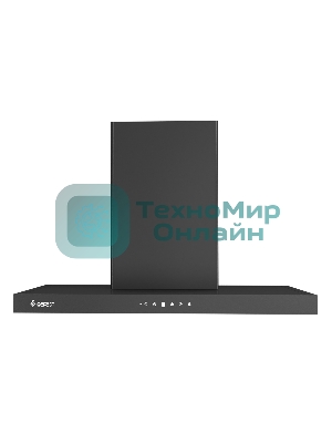 Вытяжка каминная Gefest ВО 3806 С23 черный, 80 см, 900 куб. м/ч, 81 дБ