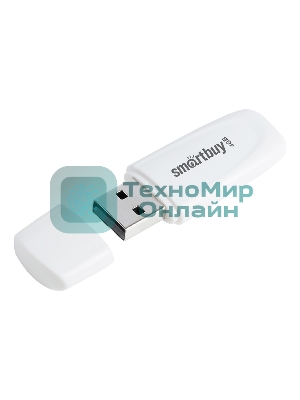 Флешка USB Smartbuy Scout White (SB004Gb2SCW), 4Gb, USB 2.0, R/W 12/5, белый