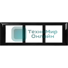 Рамка-суппорт 6мод. Avanti для In-liner Front черный ДКС 4402916