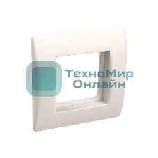 Рамка 1-м 2мод. с суппортом для коробок КМКУ белый IEK CKK-40D-RSK2-K01