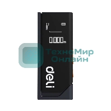 Лазерный дальномер Deli DL331150 Home Series черный; диапазон измерений 0,05~50м, точность измерения ±3мм, 370 мА·ч, OLED дисплей, Type-C, вес 48 грамм, эксклюзивный дизайн
