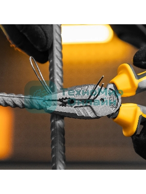 Плоскогубцы комбинированные Denzel 165 мм, трехкомпонентные рукоятки