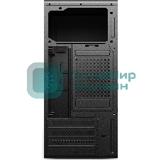 Компьютерный корпус CBR mATX Minitower V201, без БП, 2хUSB 2.0, HD Audio+Mic, черный PCC-MATX-V201-WPSU