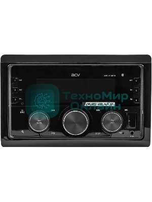 Автомагнитола ACV AVS-2100BM, 2 DIN, Bluetooth, USB Type-A, AUX, пульт ДУ