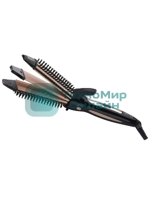 Выпрямитель для волос Centek CT-2013 черный/золотистый, 30 мм, 200 °C, 1 режим