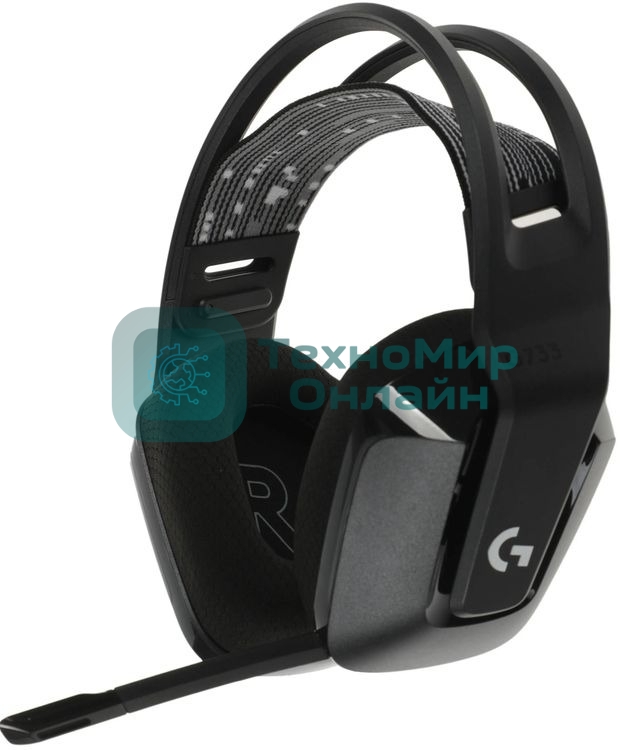 Гарнитура беспроводная LOGITECH G733 LIGHTSPEED Wireless RGb Gaming Headset - черный - 2.4GHZ - EMEA