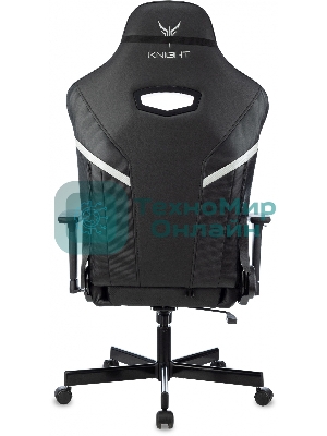 Кресло Knight Thunder 5X черный, экокожа, 120 кг, механизм качания