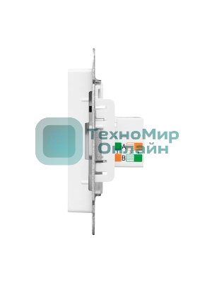 Механизм розетки RJ45 (cat5) EKF UP1-SOW-RJ45-5 белый Эпика