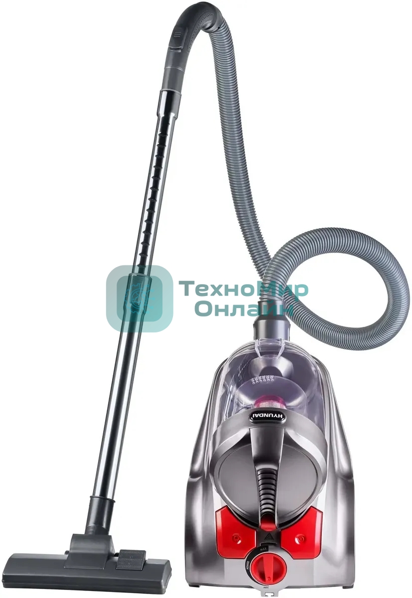 Пылесос Hyundai HYV-C4500 темно-серый, 380/2400 Вт, уборка сухая, пылесборник контейнер 3.5 л