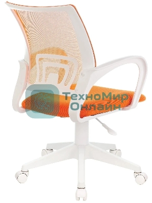 Кресло Бюрократ CH-W695NLT TW-38-3 TW-96-1 оранжевый, сетка/ткань, 120 кг, механизм качания