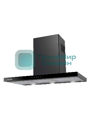 Вытяжка каминная Gefest ВО 3806 С23 черный, 80 см, 900 куб. м/ч, 81 дБ