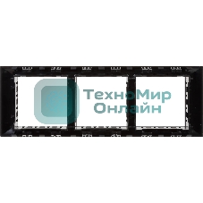 Рамка-суппорт 6мод. Avanti для In-liner Front черный ДКС 4402916