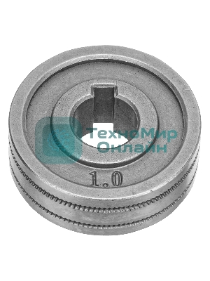 Подающий ролик Denzel зубчатый профиль под флюсовую проволоку 0,8-1мм, 2 шт