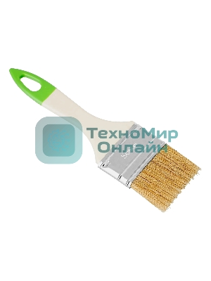 Кисть флейцевая Сибртех, 50, 8, натуральная щетина, пластиковая рукоятка, 10шт